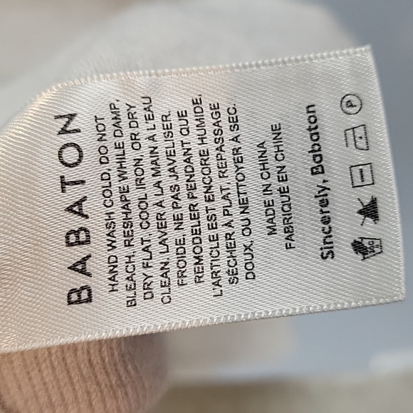 BABATON Aritzia Renzo wool linen wrap side tie cardigan sweater - Picture 4 of 6